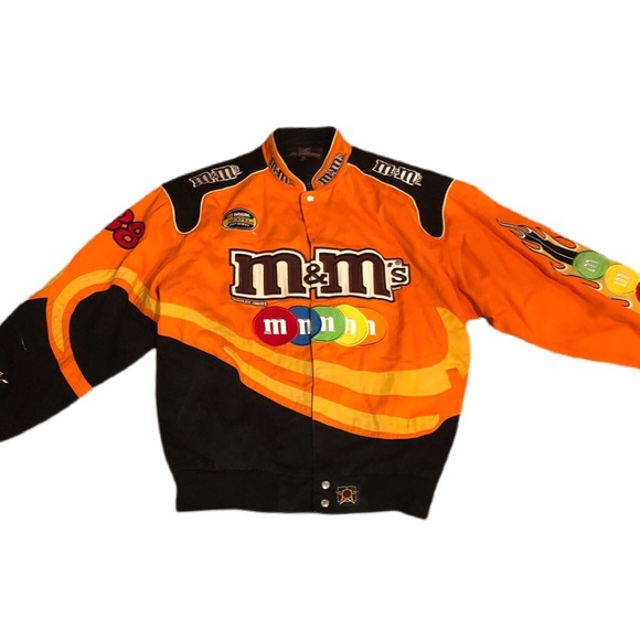 Orange Mm Nascar Racing Jacket 
